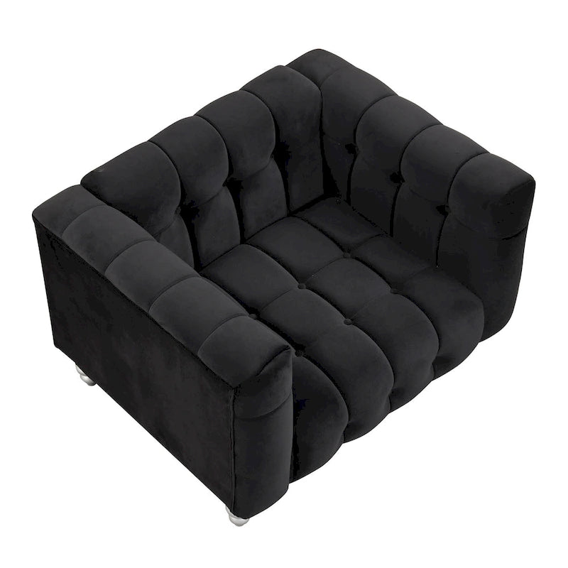 Canapé rembourré en peluche néerlandaise