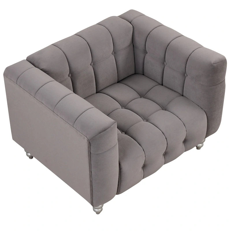 Canapé rembourré en peluche néerlandaise