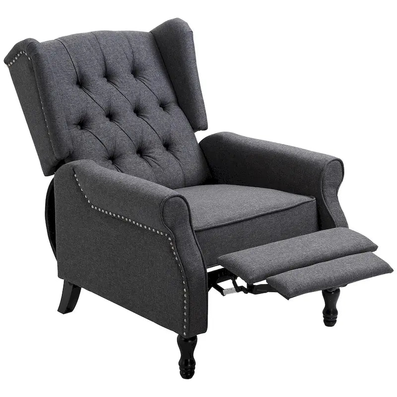 Fauteuil inclinable touffeté 26 moderne gris