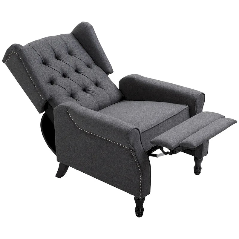 Fauteuil inclinable touffeté 26 moderne gris