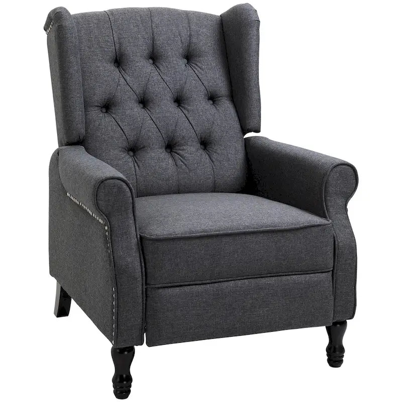 Fauteuil inclinable touffeté 26 moderne gris
