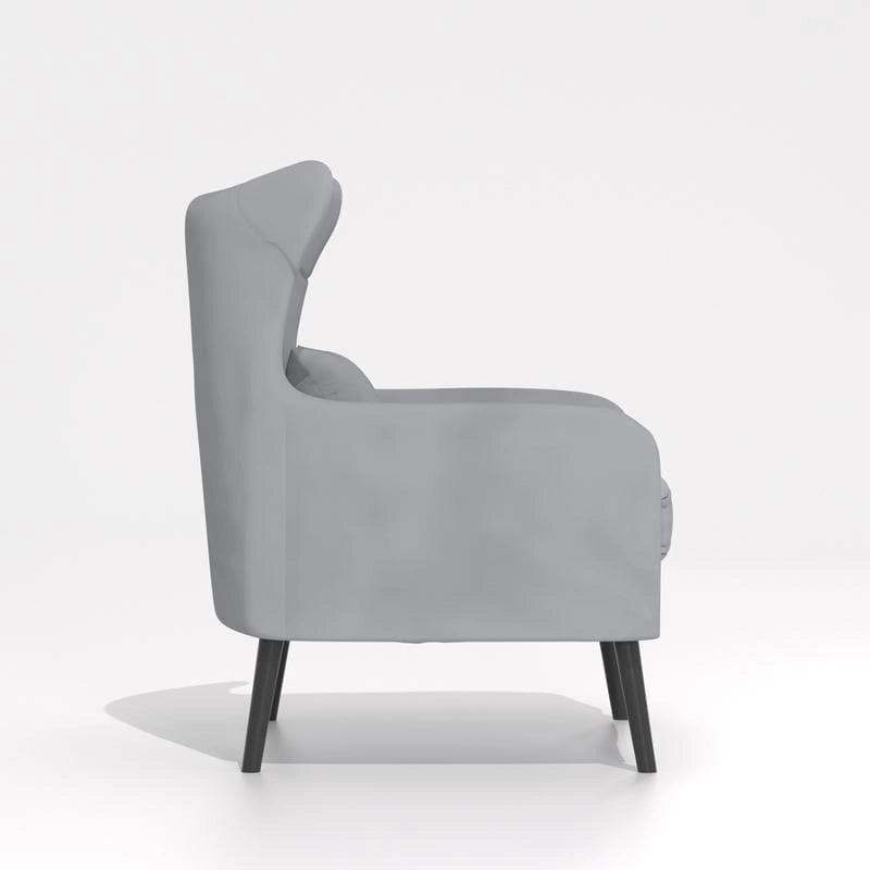 Fauteuil d'appoint en velours, confortable, surdimensionné, pour la lecture dans le salon (lot de 2)