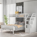 Twin over Full Loft Bed with Staircase