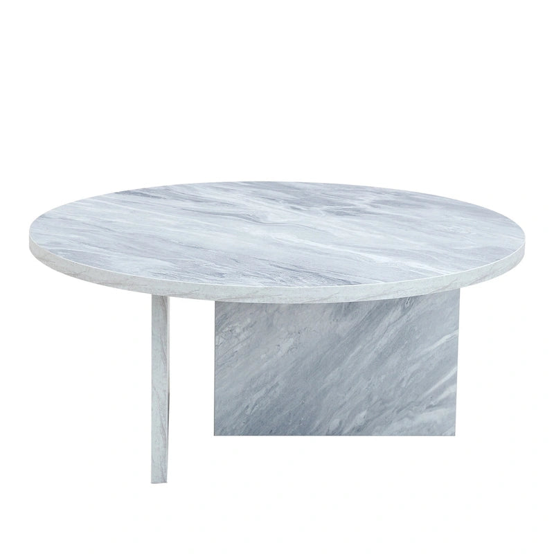 Modern Round MDF Coffee Table Durable Living Room Center Table