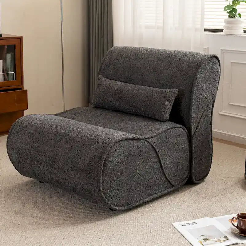 GDFStudio - Amelia Timeless Fabric Recliner with Ergonomic Design and Matching Pillows