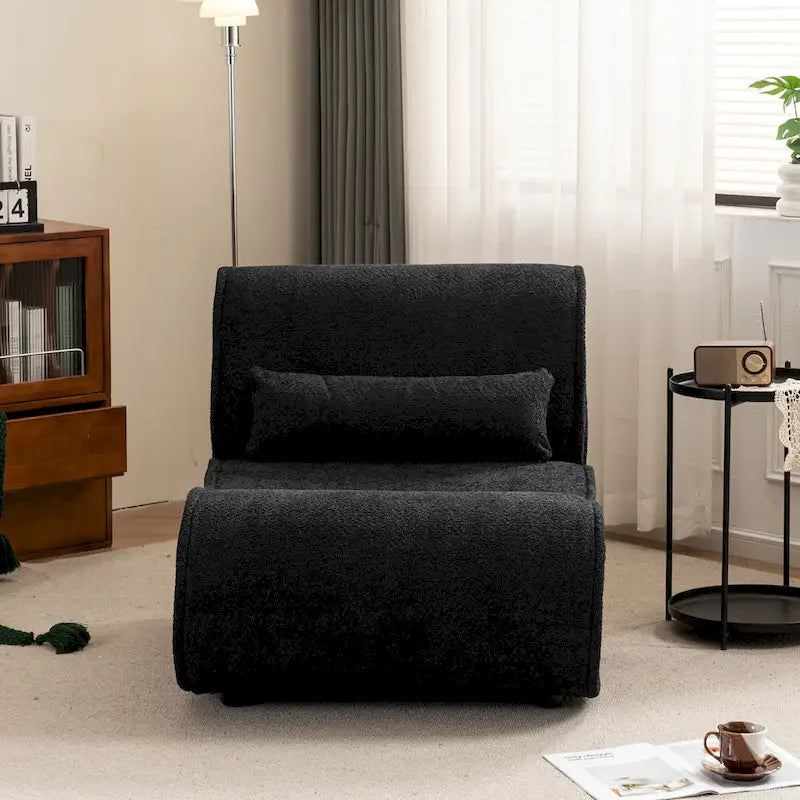 GDFStudio - Amelia Timeless Fabric Recliner with Ergonomic Design and Matching Pillows