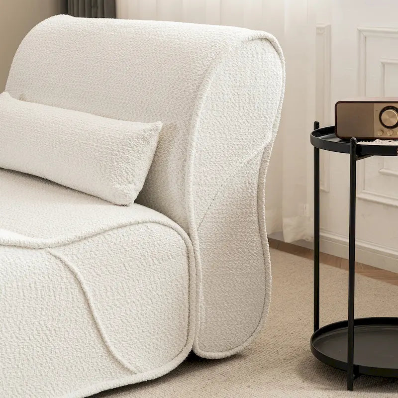 GDFStudio - Amelia Timeless Fabric Recliner with Ergonomic Design and Matching Pillows