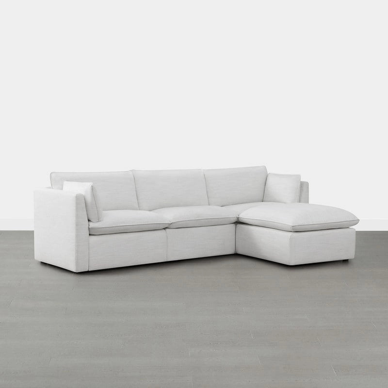 Cypress L-shape Sectional Couches Modular Sofa with Ottoman