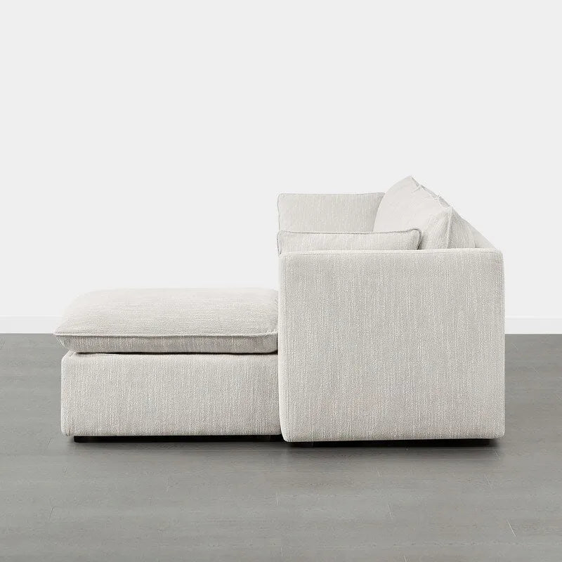 Cypress L-shape Sectional Couches Modular Sofa with Ottoman