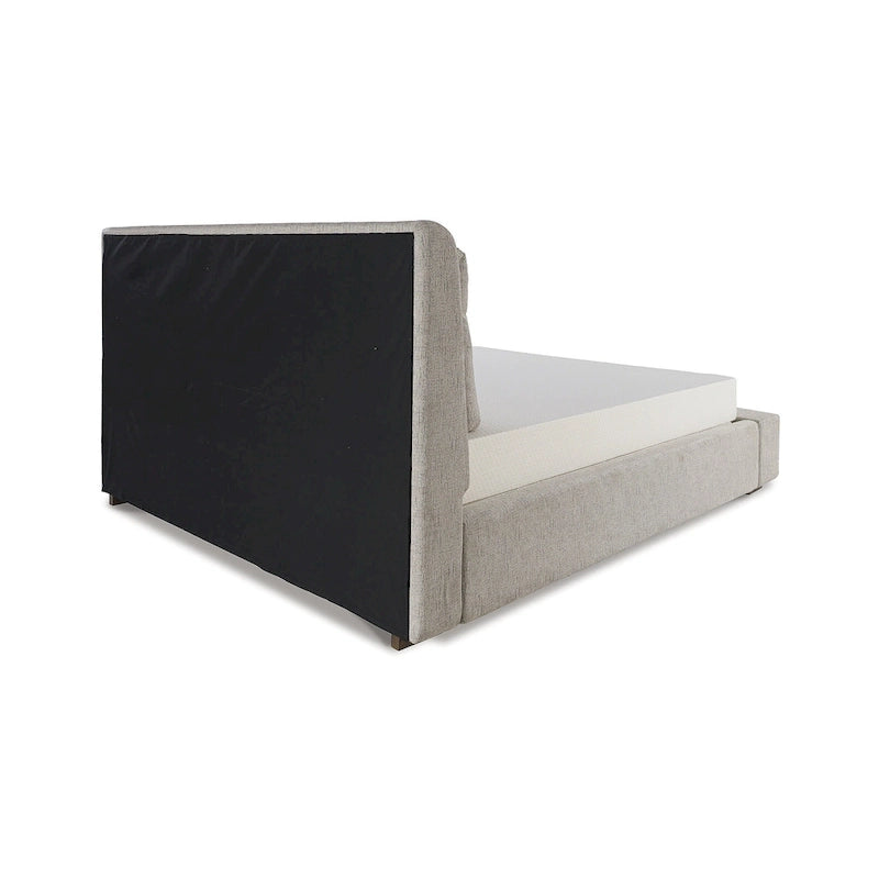 Signature Design by Ashley Cabalynn Light Brown Upholstered Platform Bed