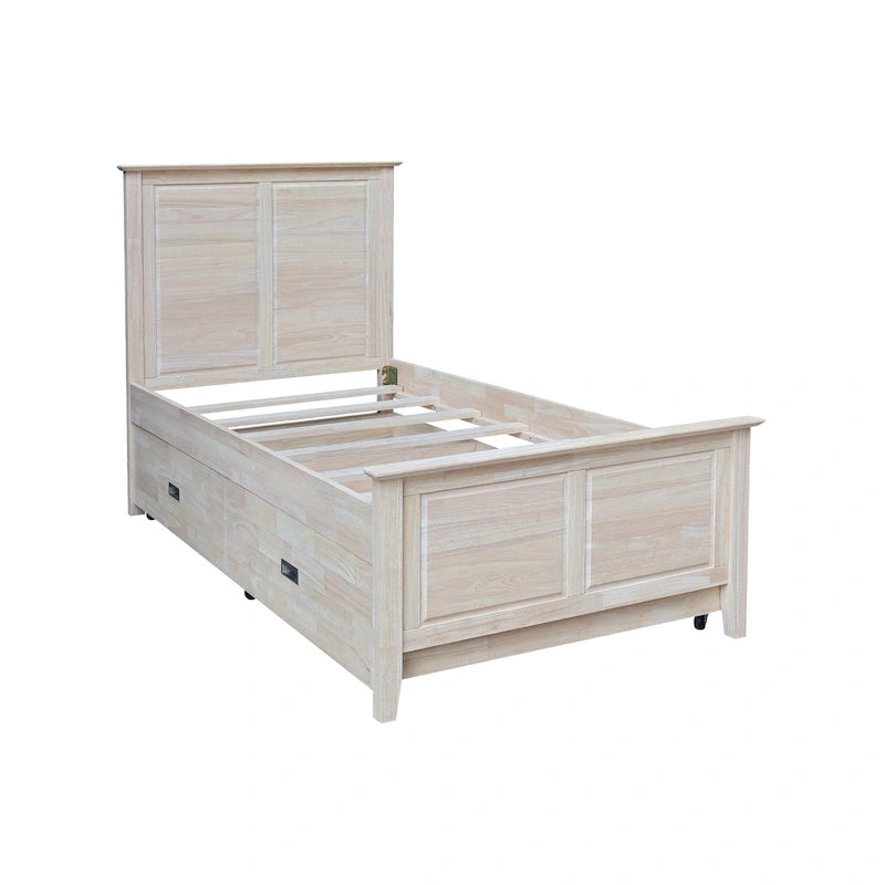 Heritage Solid Wood Twin Trundle Bed
