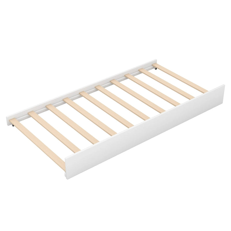 Wooden Twin Size House Bed with Trundle, Pull-Out Trundle