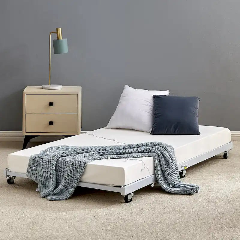 VECELO Twin Trundle Bed Frame Only