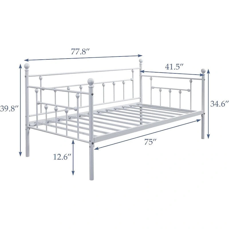 VECELO Twin Trundle Bed Frame Only