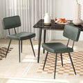 Chaises de salle à manger avec revêtement en cuir PU et éponge de rembourrage