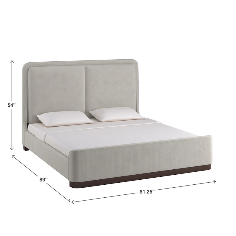 Noe Fabric Upholstered LED Platform Bed by iNSPIRE Q Modern