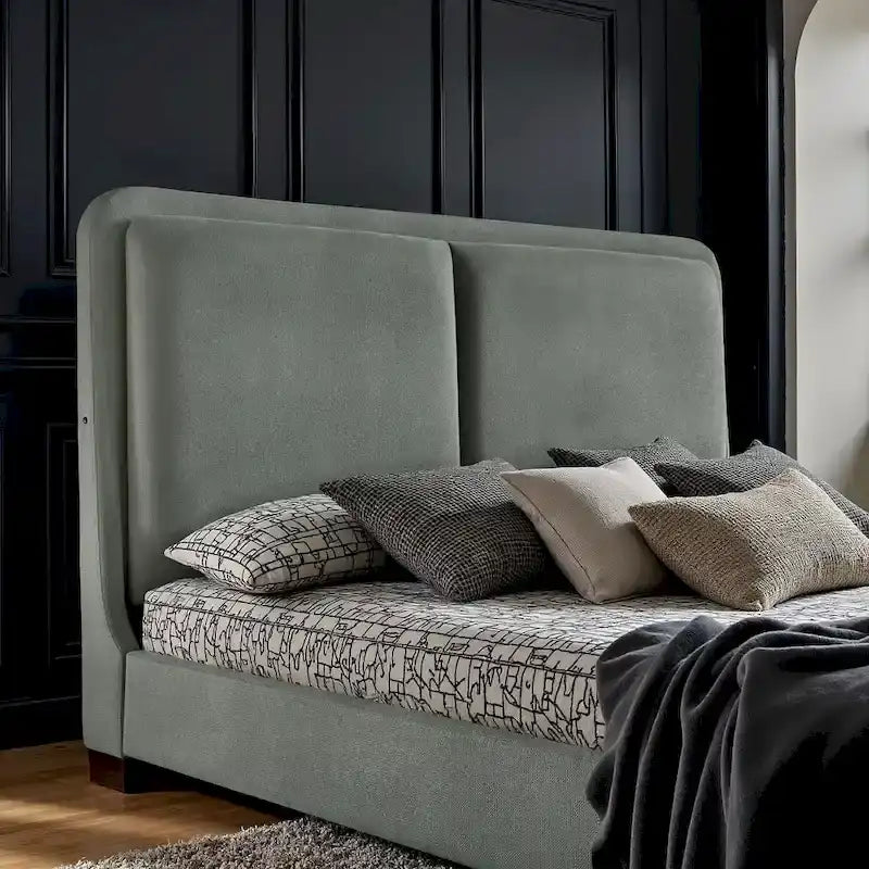 Noe Fabric Upholstered LED Platform Bed by iNSPIRE Q Modern