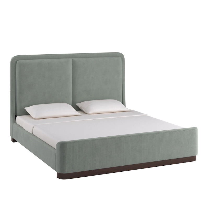 Noe Fabric Upholstered LED Platform Bed by iNSPIRE Q Modern