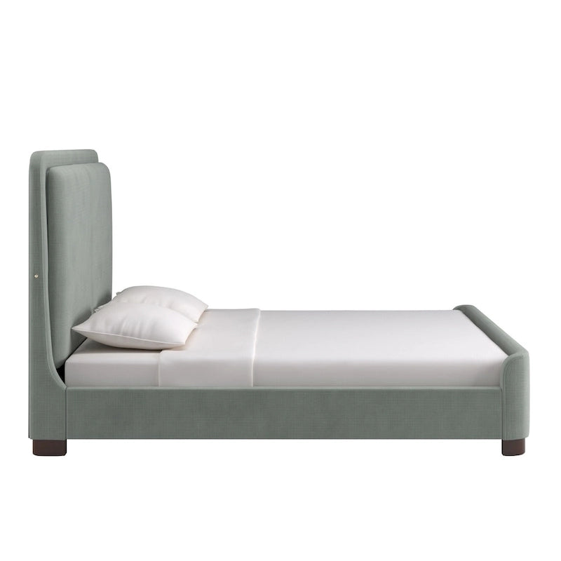Noe Fabric Upholstered LED Platform Bed by iNSPIRE Q Modern