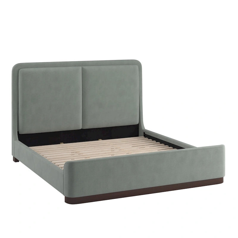 Noe Fabric Upholstered LED Platform Bed by iNSPIRE Q Modern