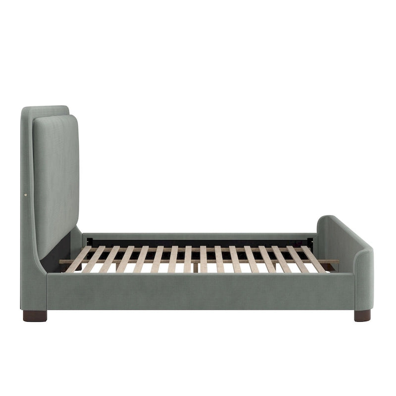 Noe Fabric Upholstered LED Platform Bed by iNSPIRE Q Modern