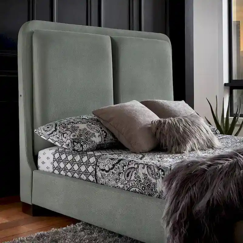 Noe Fabric Upholstered LED Platform Bed by iNSPIRE Q Modern