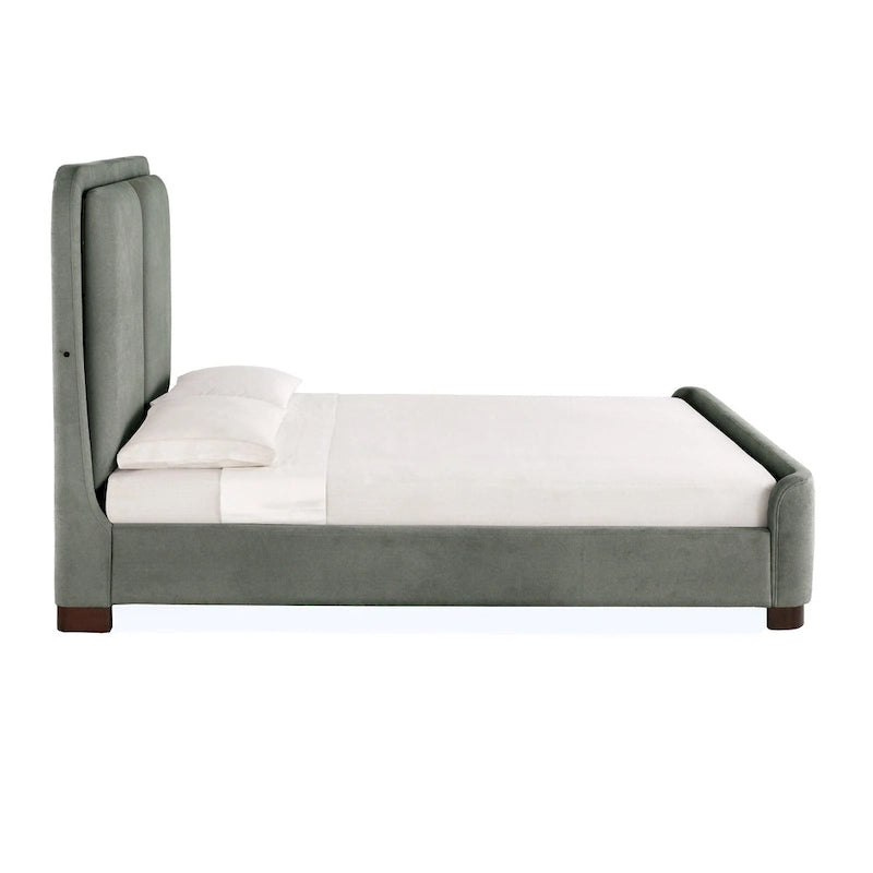 Noe Fabric Upholstered LED Platform Bed by iNSPIRE Q Modern