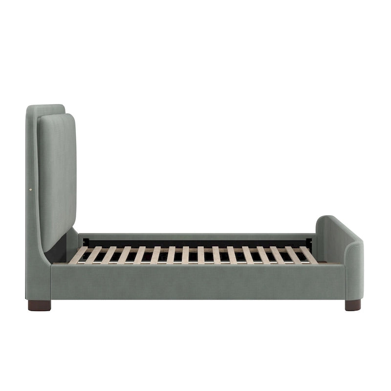 Noe Fabric Upholstered LED Platform Bed by iNSPIRE Q Modern