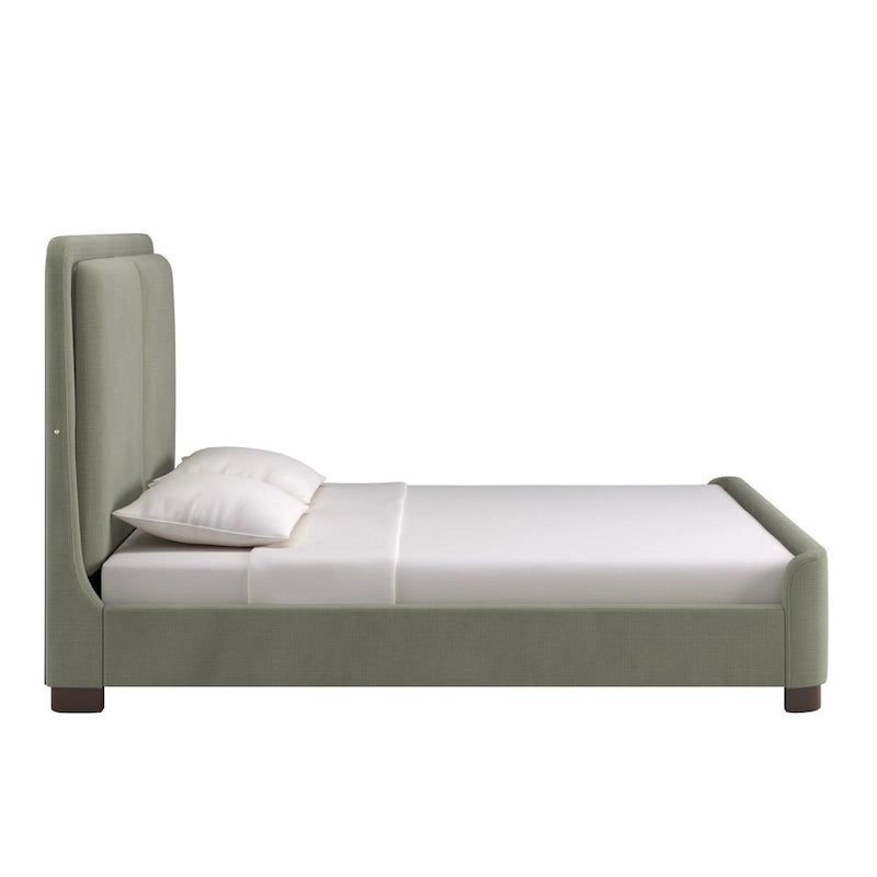 Noe Fabric Upholstered LED Platform Bed by iNSPIRE Q Modern