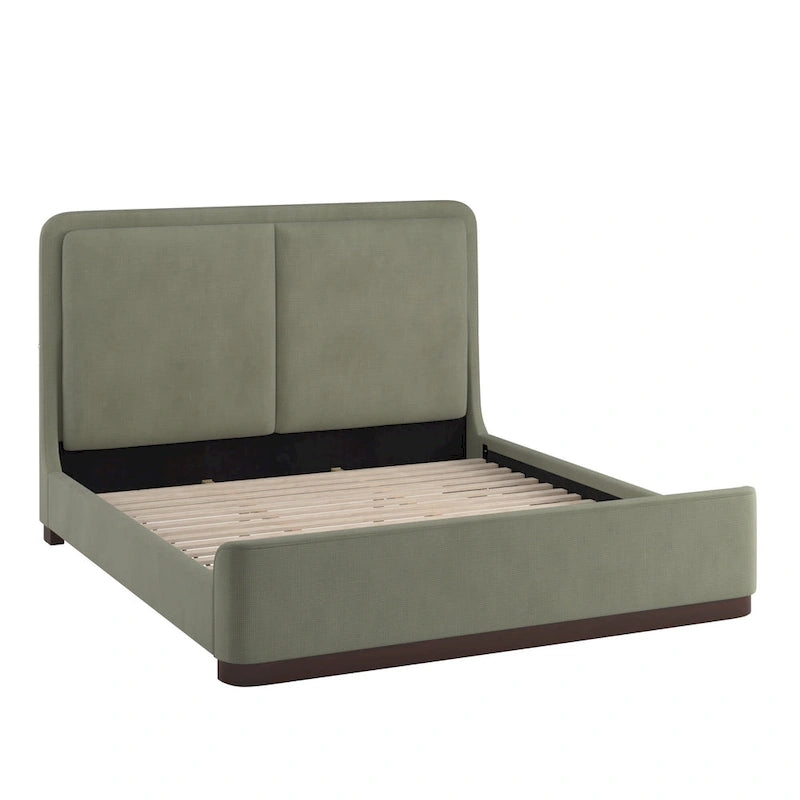 Noe Fabric Upholstered LED Platform Bed by iNSPIRE Q Modern