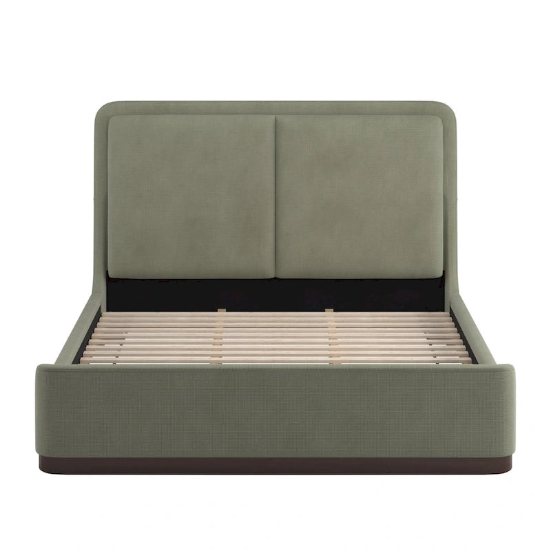 Noe Fabric Upholstered LED Platform Bed by iNSPIRE Q Modern