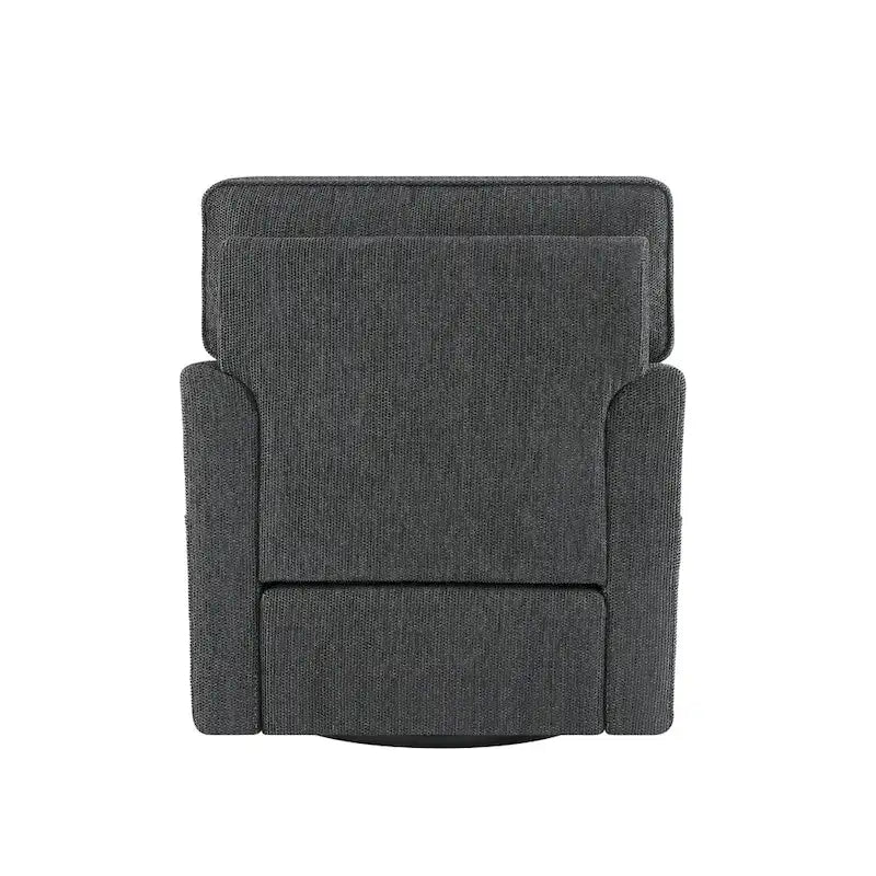 Fauteuil d'appoint "Barrel" avec poches latéralesChaise de bureau pivotante à 360° en tissu chenille