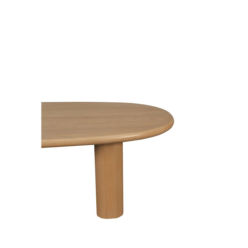 Table basse moderne Table basse ovale avec 2 pieds épais verticaux Bords arrondis, pour salons Noir antique