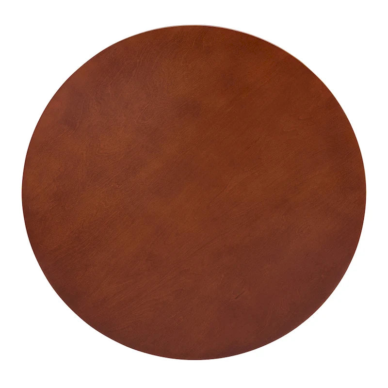 Table basse ronde traditionnelle en bois avec étagères de rangement ouvertes, pour salon, chambre, appartement, studio