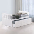 Furniture of America Zorina Twin Captain Bed with Trundle and Three Drawers