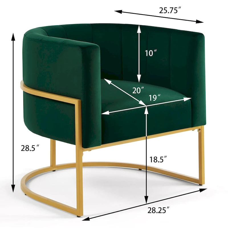Fauteuil d'appoint Mid-Century avec structure en métal et dossier incurvé