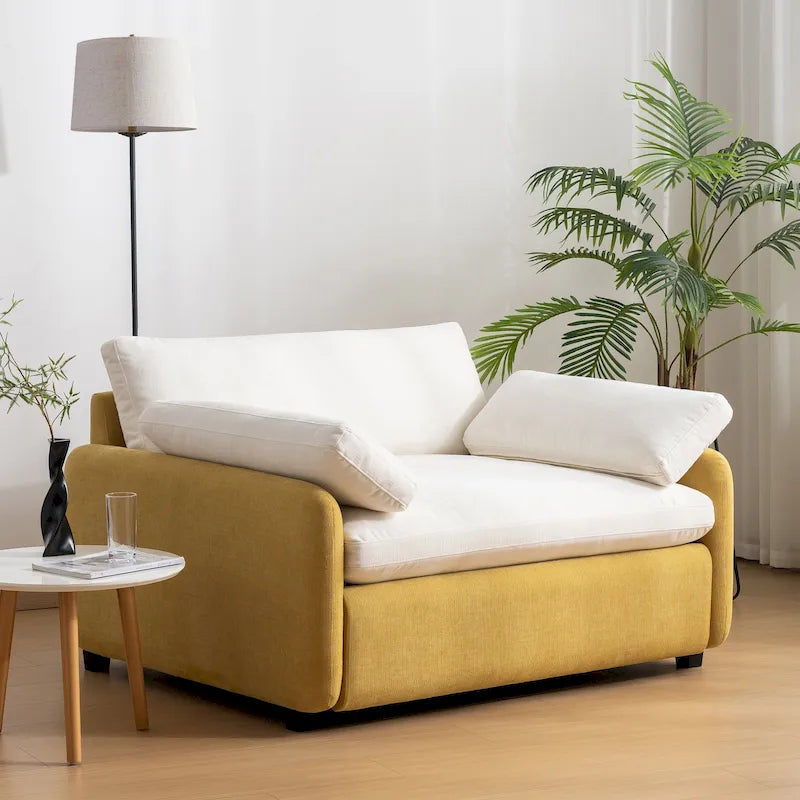 50 fauteuils individuels surdimensionnés en chenille