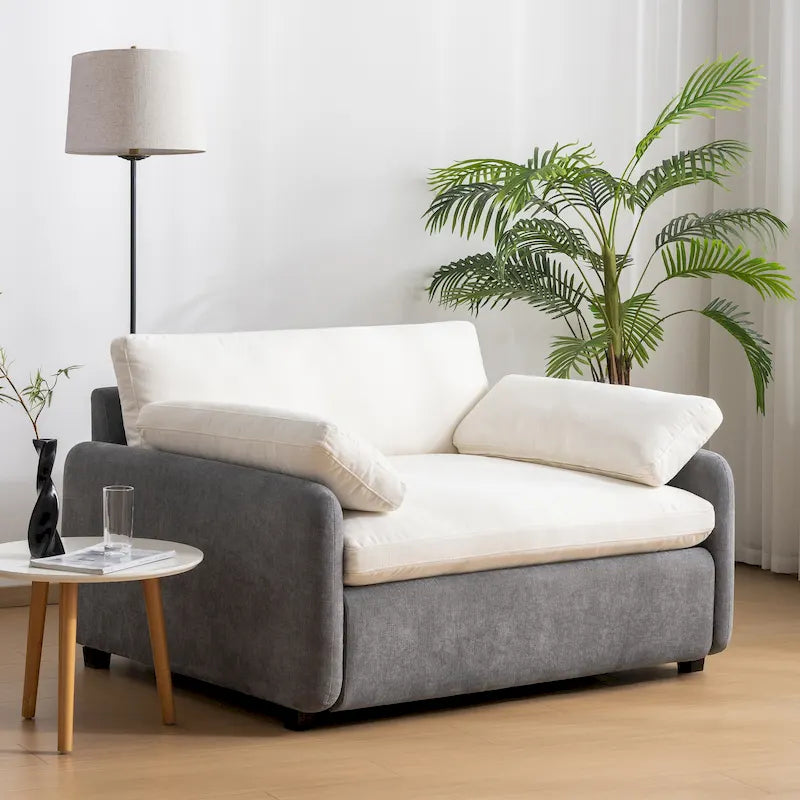 50 fauteuils individuels surdimensionnés en chenille