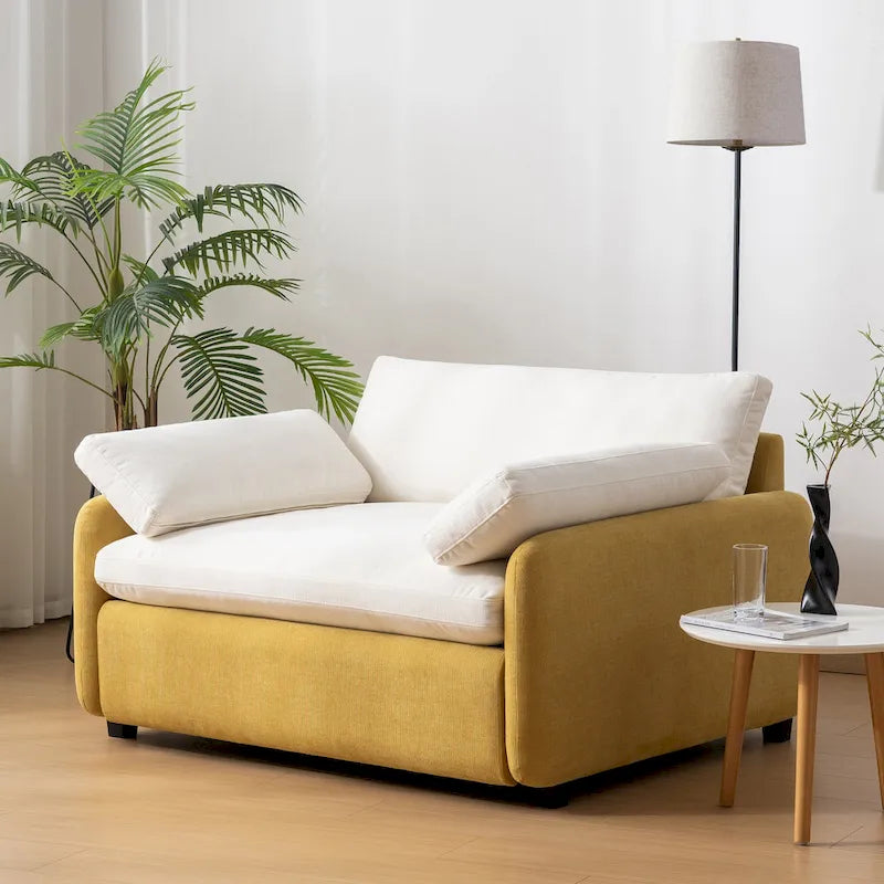 50 fauteuils individuels surdimensionnés en chenille