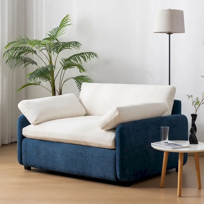 50 fauteuils individuels surdimensionnés en chenille