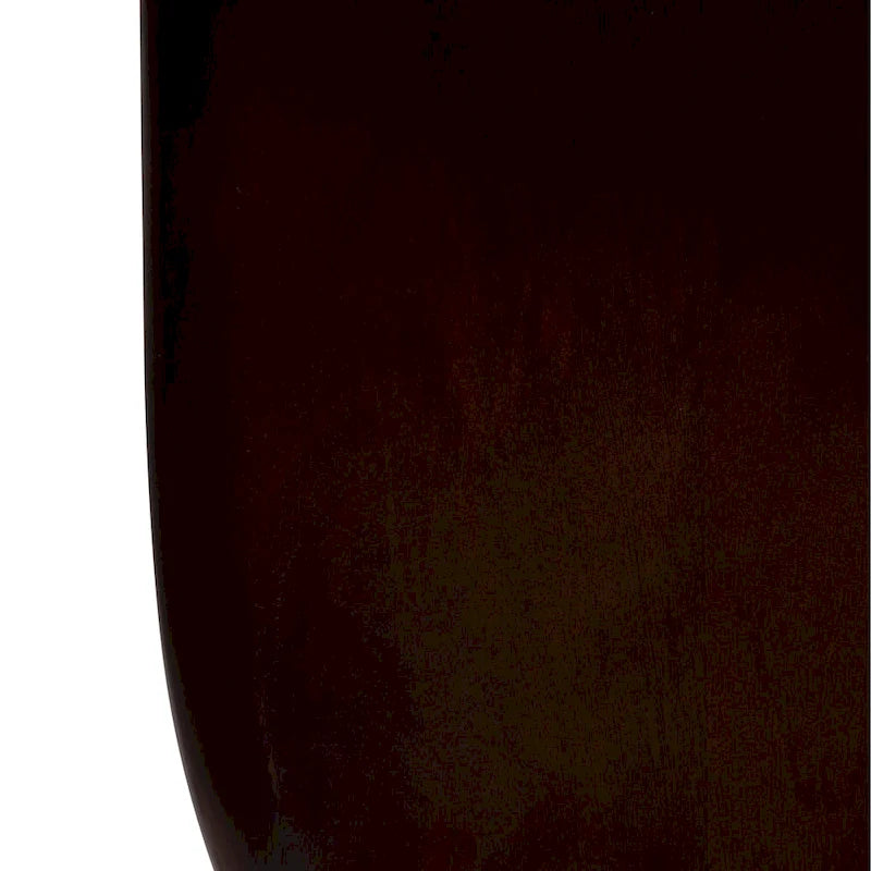 Table basse ovale abstraite en marbre et bois 16H - 48 x 24 x 16