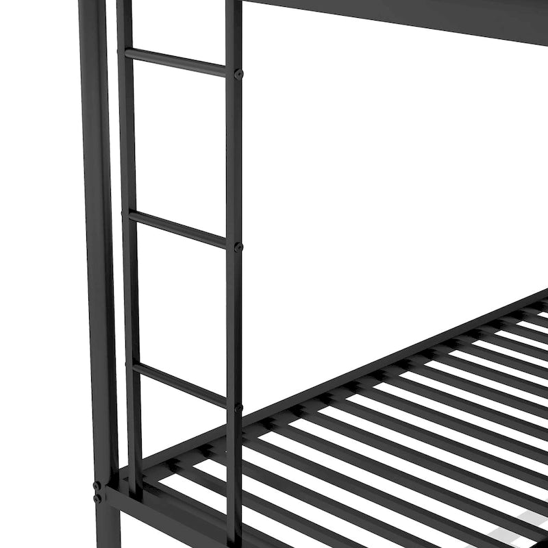 Twin over Full Bed Bunk with Sturdy Steel Frame with Trundle