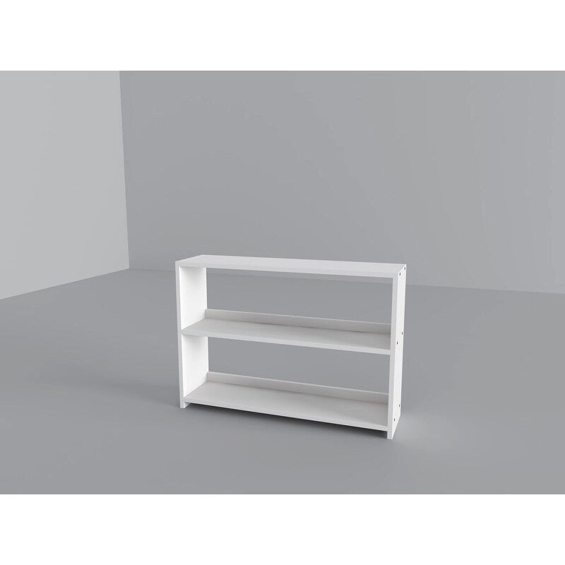 Twin Louver Low Loft in White with Slide, 3 Drawer Chest, 2 Drawer Chest with Shelves or Bookcase