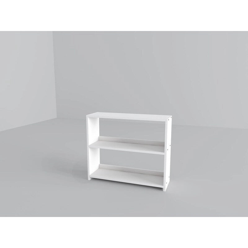 Twin Louver Low Loft in White with Slide, 3 Drawer Chest, 2 Drawer Chest with Shelves or Bookcase