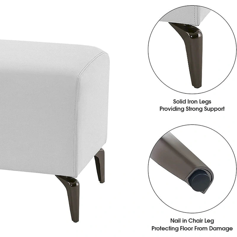 MCombo Waiting Room Chairs for Entryway and Store, Faux Leather W704