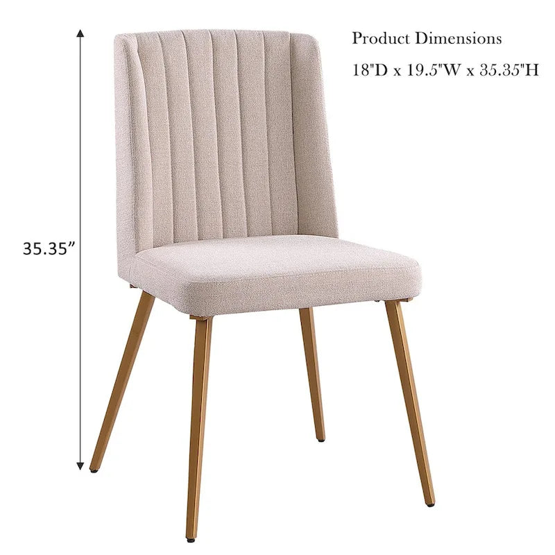 Morden Fort Modern 5-piece Dining Table Set with Classic Round Dining Table Velvet Dining Chair