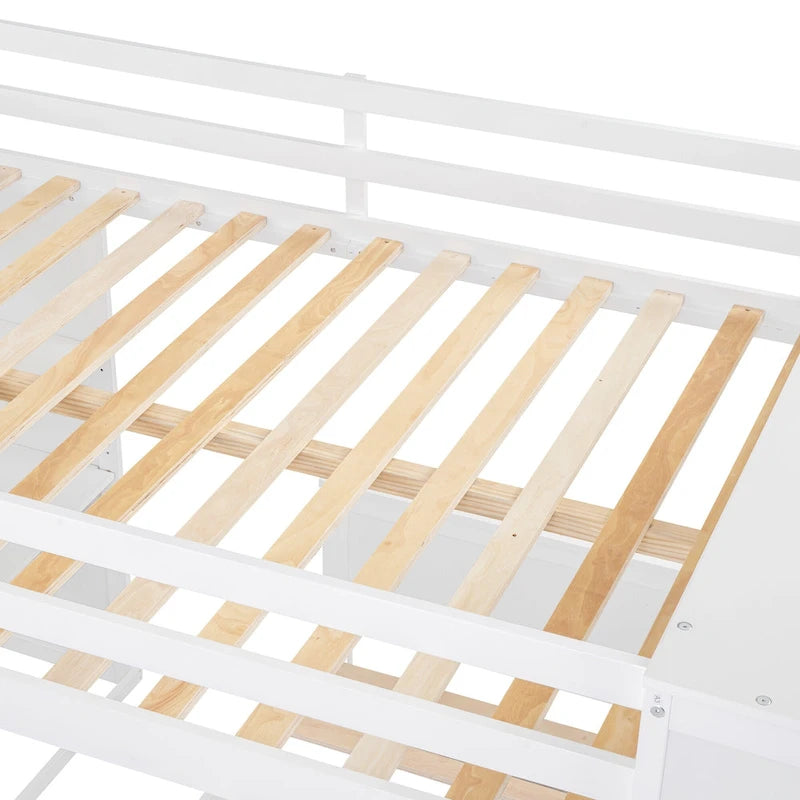 Full size Loft Bed with a twin size Stand-alone bed