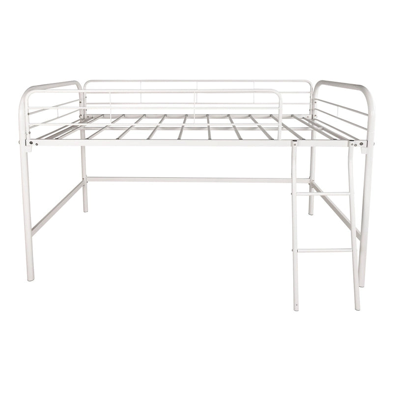 Metal Twin Loft Bed , Twin Size High Loft Bed