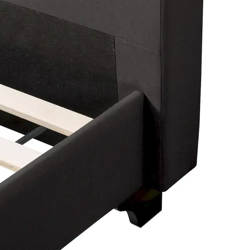 Nova Ridge Upholstered Button-Tufted Bed Frame, Full