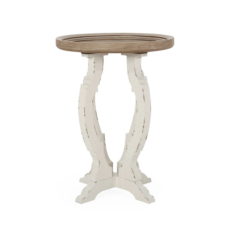 Purdin French Country Accent Table with Round Top by Christopher Knight Home